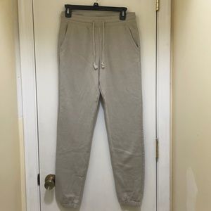 H&M, tan joggers, size XS